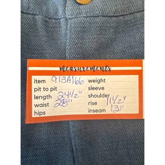 NWT Choosy Size 4 Womens Chambray Bermuda Shorts Blue - Picture 9 of 12